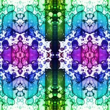 Kusursuz kaleydoskop deseni. Soyut etnik köken. Kusursuz bir doku. Yaratıcı bir geçmiş. Çizimler