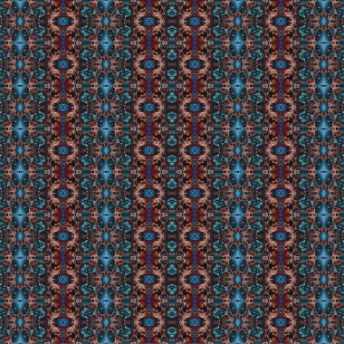 Kusursuz kaleydoskop deseni. Soyut etnik köken. Kusursuz bir doku. Yaratıcı bir geçmiş. Çizimler