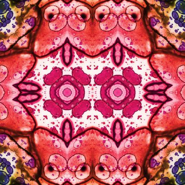 Kusursuz kaleydoskop deseni. Soyut etnik köken. Kusursuz bir doku. Yaratıcı bir geçmiş. Çizimler