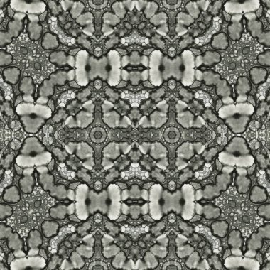 Kusursuz kaleydoskop deseni. Soyut etnik köken. Kusursuz bir doku. Yaratıcı bir geçmiş. Çizimler