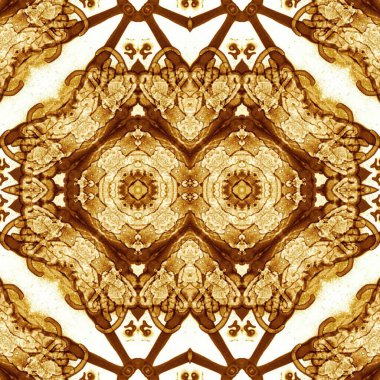 Kusursuz kaleydoskop deseni. Soyut etnik köken. Kusursuz bir doku. Yaratıcı bir geçmiş. Çizimler