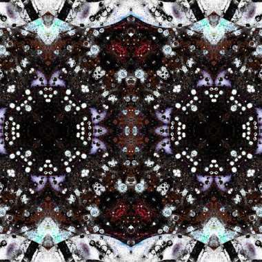 Kusursuz kaleydoskop deseni. Soyut etnik köken. Kusursuz bir doku. Yaratıcı bir geçmiş. Çizimler