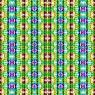 Kusursuz kaleydoskop deseni. Soyut etnik köken. Kusursuz bir doku. Yaratıcı bir geçmiş. Çizimler