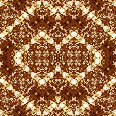 Kusursuz kaleydoskop deseni. Soyut etnik köken. Kusursuz bir doku. Yaratıcı bir geçmiş. Çizimler