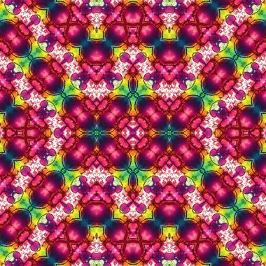 Kusursuz kaleydoskop deseni. Soyut etnik köken. Kusursuz bir doku. Yaratıcı bir geçmiş. Çizimler