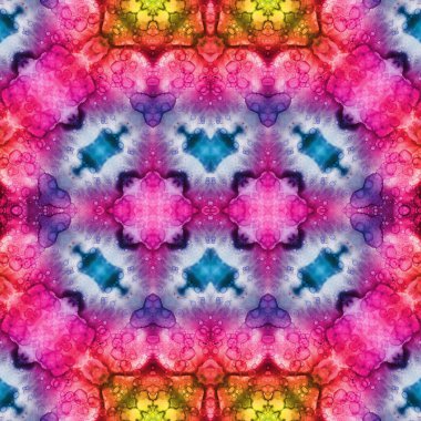 Kusursuz kaleydoskop deseni. Soyut etnik köken. Kusursuz bir doku. Yaratıcı bir geçmiş. Çizimler