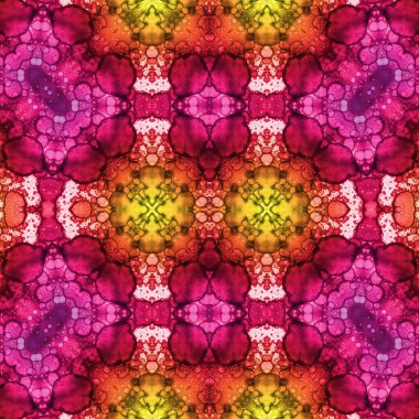 Kusursuz kaleydoskop deseni. Soyut etnik köken. Kusursuz bir doku. Yaratıcı bir geçmiş. Çizimler