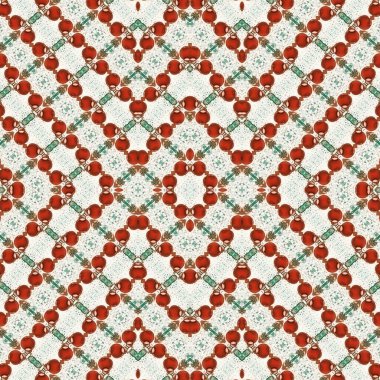 Kusursuz kaleydoskop deseni. Soyut etnik köken. Kusursuz bir doku. Yaratıcı bir geçmiş. Çizimler