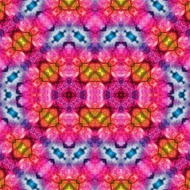 Kusursuz kaleydoskop deseni. Soyut etnik köken. Kusursuz bir doku. Yaratıcı bir geçmiş. Çizimler