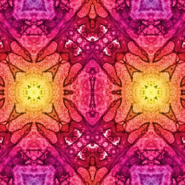 Kusursuz kaleydoskop deseni. Soyut etnik köken. Kusursuz bir doku. Yaratıcı bir geçmiş. Çizimler