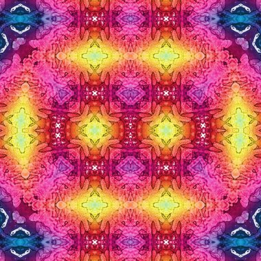 Kusursuz kaleydoskop deseni. Soyut etnik köken. Kusursuz bir doku. Yaratıcı bir geçmiş. Çizimler