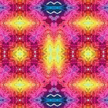 Kusursuz kaleydoskop deseni. Soyut etnik köken. Kusursuz bir doku. Yaratıcı bir geçmiş. Çizimler