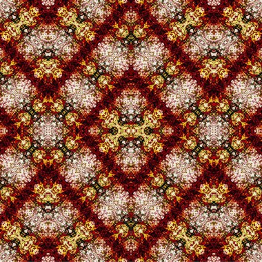 Kusursuz kaleydoskop deseni. Soyut etnik köken. Kusursuz bir doku. Yaratıcı bir geçmiş. Çizimler