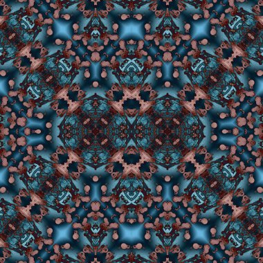 Kusursuz kaleydoskop deseni. Soyut etnik köken. Kusursuz bir doku. Yaratıcı bir geçmiş. Çizimler