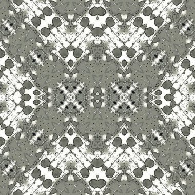 Kusursuz kaleydoskop deseni. Soyut etnik köken. Kusursuz bir doku. Yaratıcı bir geçmiş. Çizimler