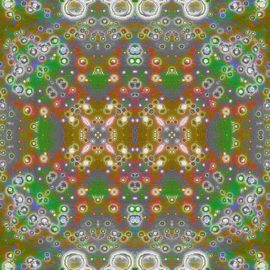 Kusursuz kaleydoskop deseni. Soyut etnik köken. Kusursuz bir doku. Yaratıcı bir geçmiş. Çizimler