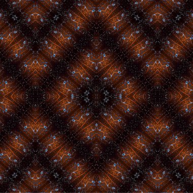 Kusursuz kaleydoskop deseni. Soyut etnik köken. Kusursuz bir doku. Yaratıcı bir geçmiş. Çizimler