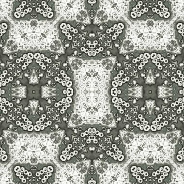 Kusursuz kaleydoskop deseni. Soyut etnik köken. Kusursuz bir doku. Yaratıcı bir geçmiş. Çizimler