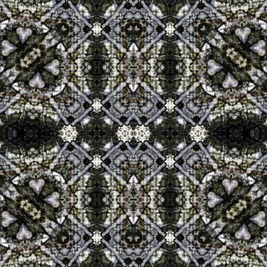 Kusursuz kaleydoskop deseni. Soyut etnik köken. Kusursuz bir doku. Yaratıcı bir geçmiş. Çizimler