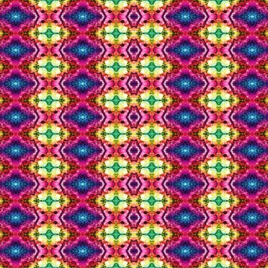 Kusursuz kaleydoskop deseni. Soyut etnik köken. Kusursuz bir doku. Yaratıcı bir geçmiş. Çizimler
