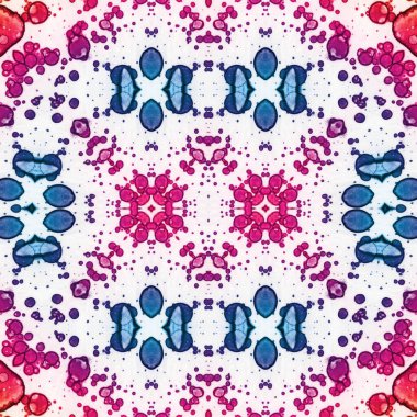 Kusursuz kaleydoskop deseni. Soyut etnik köken. Kusursuz bir doku. Yaratıcı bir geçmiş. Çizimler