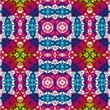 Kusursuz kaleydoskop deseni. Soyut etnik köken. Kusursuz bir doku. Yaratıcı bir geçmiş. Çizimler