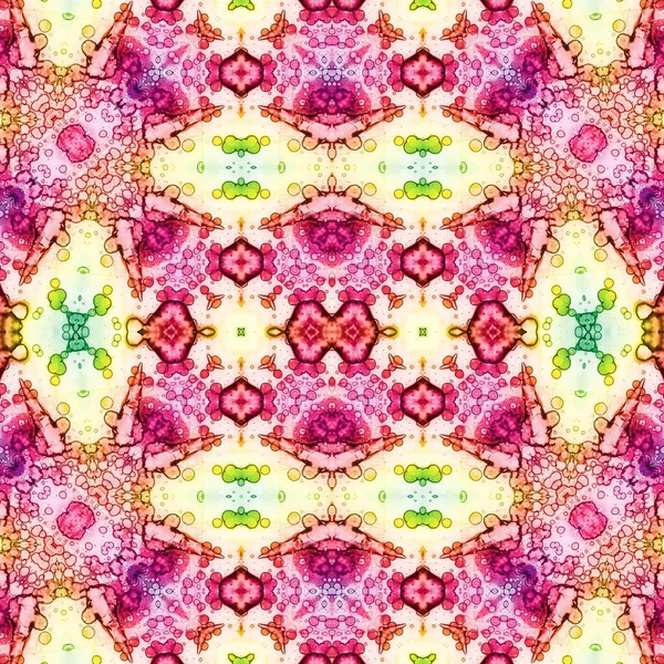 Kusursuz kaleydoskop deseni. Soyut etnik köken. Kusursuz bir doku. Yaratıcı bir geçmiş. Çizimler
