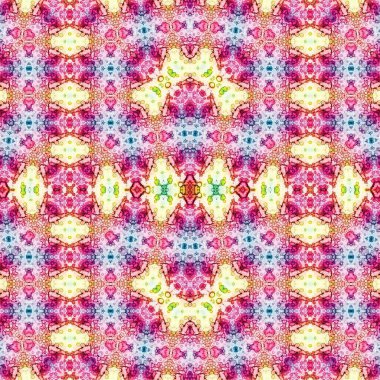 Kusursuz kaleydoskop deseni. Soyut etnik köken. Kusursuz bir doku. Yaratıcı bir geçmiş. Çizimler