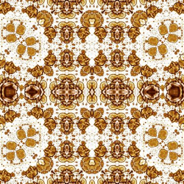 Kusursuz kaleydoskop deseni. Soyut etnik köken. Kusursuz bir doku. Yaratıcı bir geçmiş. Çizimler