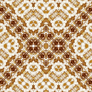 Kusursuz kaleydoskop deseni. Soyut etnik köken. Kusursuz bir doku. Yaratıcı bir geçmiş. Çizimler