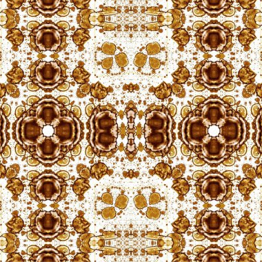 Kusursuz kaleydoskop deseni. Soyut etnik köken. Kusursuz bir doku. Yaratıcı bir geçmiş. Çizimler