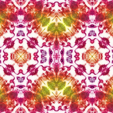 Kusursuz kaleydoskop deseni. Soyut etnik köken. Kusursuz bir doku. Yaratıcı bir geçmiş. Çizimler