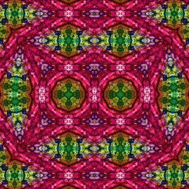 Kusursuz kaleydoskop deseni. Soyut etnik köken. Kusursuz bir doku. Yaratıcı bir geçmiş. Çizimler