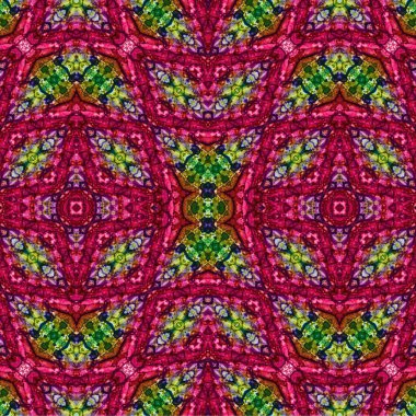 Kusursuz kaleydoskop deseni. Soyut etnik köken. Kusursuz bir doku. Yaratıcı bir geçmiş. Çizimler