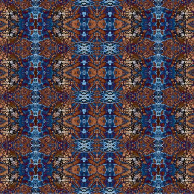Kusursuz kaleydoskop deseni. Soyut etnik köken. Kusursuz bir doku. Yaratıcı bir geçmiş. Çizimler