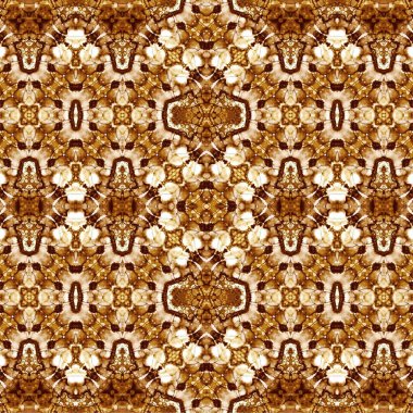 Kusursuz kaleydoskop deseni. Soyut etnik köken. Kusursuz bir doku. Yaratıcı bir geçmiş. Çizimler