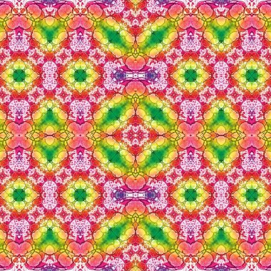 Kusursuz kaleydoskop deseni. Soyut etnik köken. Kusursuz bir doku. Yaratıcı bir geçmiş. Çizimler