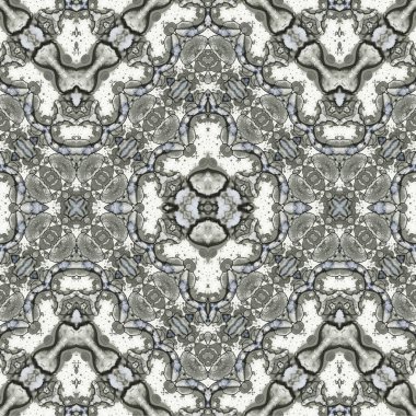 Kusursuz kaleydoskop deseni. Soyut etnik köken. Kusursuz bir doku. Yaratıcı bir geçmiş. Çizimler