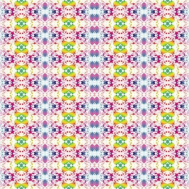 Kusursuz kaleydoskop deseni. Soyut etnik köken. Kusursuz bir doku. Yaratıcı bir geçmiş. Çizimler