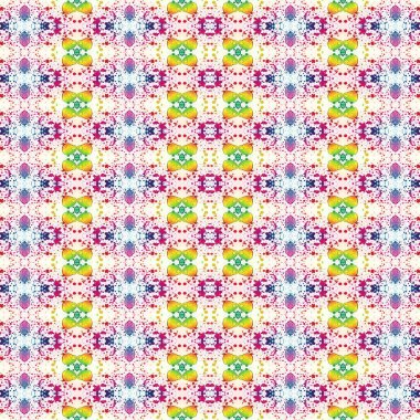 Kusursuz kaleydoskop deseni. Soyut etnik köken. Kusursuz bir doku. Yaratıcı bir geçmiş. Çizimler