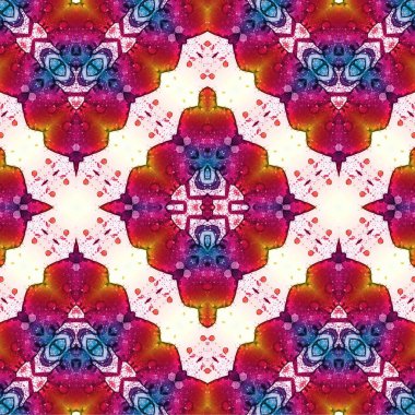 Kusursuz kaleydoskop deseni. Soyut etnik köken. Kusursuz bir doku. Yaratıcı bir geçmiş. Çizimler