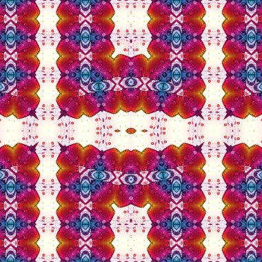 Kusursuz kaleydoskop deseni. Soyut etnik köken. Kusursuz bir doku. Yaratıcı bir geçmiş. Çizimler