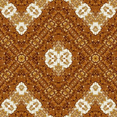 Kusursuz kaleydoskop deseni. Soyut etnik köken. Kusursuz bir doku. Yaratıcı bir geçmiş. Çizimler