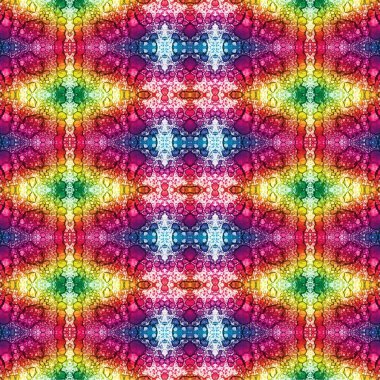 Kusursuz kaleydoskop deseni. Soyut etnik köken. Kusursuz bir doku. Yaratıcı bir geçmiş. Çizimler