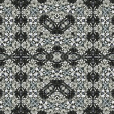 Kusursuz kaleydoskop deseni. Soyut etnik köken. Kusursuz bir doku. Yaratıcı bir geçmiş. Çizimler