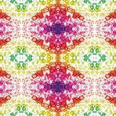 Kusursuz kaleydoskop deseni. Soyut etnik köken. Kusursuz bir doku. Yaratıcı bir geçmiş. Çizimler