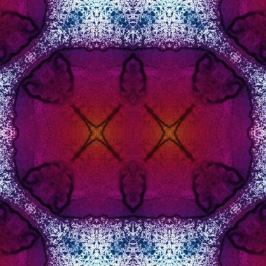 Kusursuz kaleydoskop deseni. Soyut etnik köken. Kusursuz bir doku. Yaratıcı bir geçmiş. Çizimler