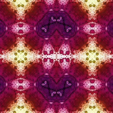 Kusursuz kaleydoskop deseni. Soyut etnik köken. Kusursuz bir doku. Yaratıcı bir geçmiş. Çizimler