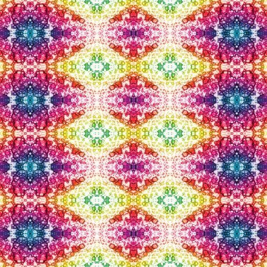 Kusursuz kaleydoskop deseni. Soyut etnik köken. Kusursuz bir doku. Yaratıcı bir geçmiş. Çizimler