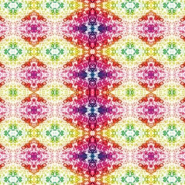 Kusursuz kaleydoskop deseni. Soyut etnik köken. Kusursuz bir doku. Yaratıcı bir geçmiş. Çizimler